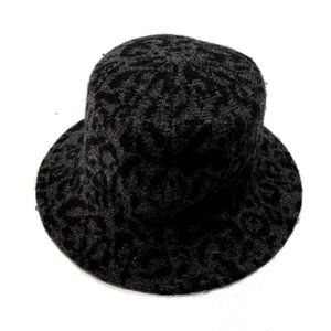 Anthropologie Charcoal Patterned Hat
